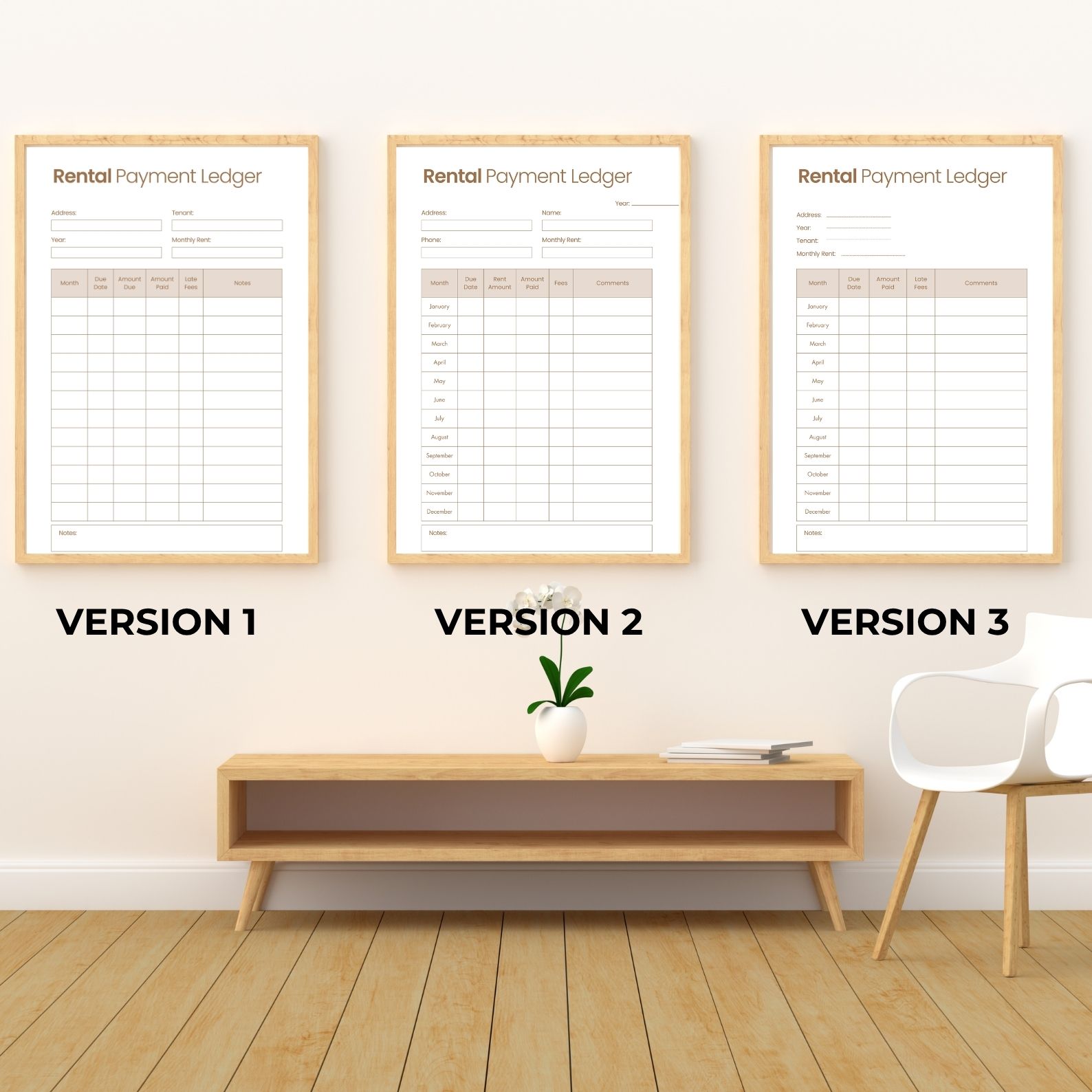 Rental Ledger Template Image PDF Canva Editable - Image 4