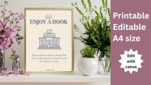 Airbnb Library Template | Editable Guest Resource PDF