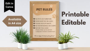 Filter Airbnb for Pets Guide PDF Canva Editable Template